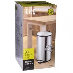 Ac-Deco Poubelle De Cuisine Ovale 30L Argent -Pegane Shop poubelle de cuisine ovale 30l argent 10967668 28655216 1140x1140