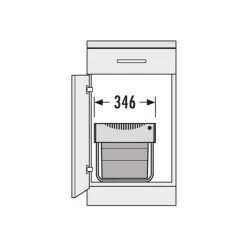 Poubelle De Cuisine Tri Sélectif 2 Bacs Encastrable 40L (18+18) Hailo... -Pegane Shop poubelle de cuisine tri selectif 2 bacs encastrable 40l 1818 hailo raumspar tandem 13112588 35636290 1140x1140