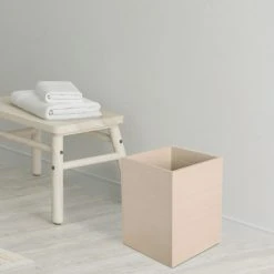 Cedam Poubelle De Salle De Bain En Bois Corbeille 7 L Wenge