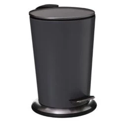 Pp No Name Poubelle De Salle De Bain Métal Laur 3L Gris Mat