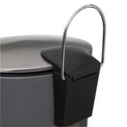 Pp No Name Poubelle De Salle De Bain Métal Laur 3L Gris Mat -Pegane Shop poubelle de salle de bain metal laur 3l gris mat 13610194 37409464 1140x1140