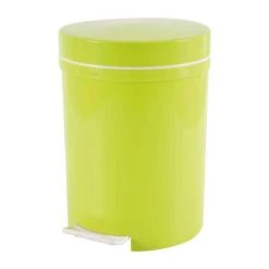 Paris Prix Poubelle De Salle De Bain Pédale 6L Vert Bambou