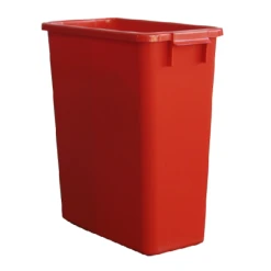 Graf Poubelle De Tri Rectangulaire 60 Litres Rouge Sans Couvercle