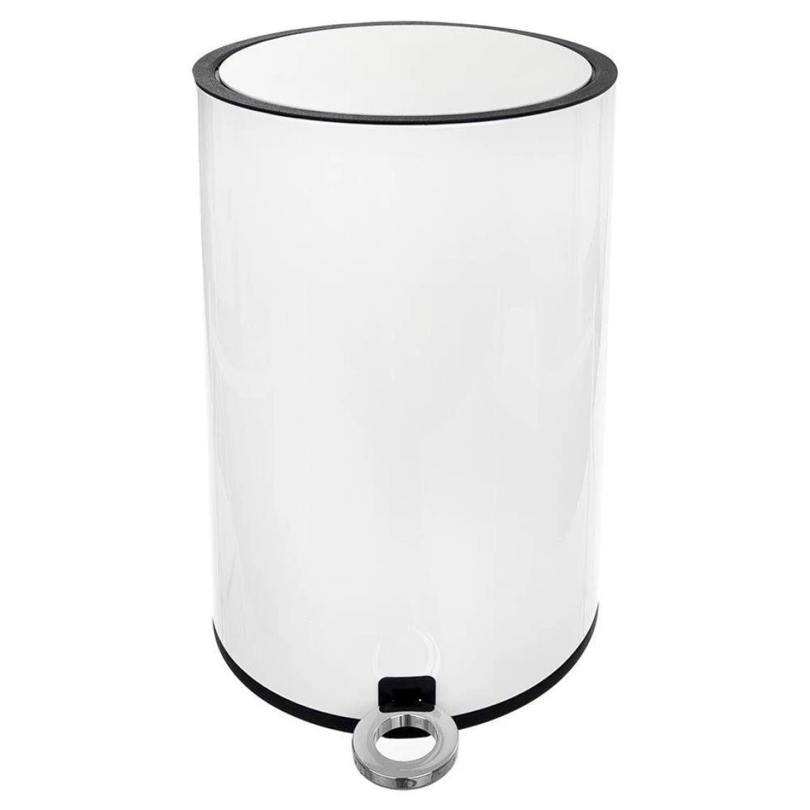 Other Poubelle En Métal, Blanche, Fermée Par Une Pédale De 12 L 1 Other Poubelle En Métal, Blanche, Fermée Par Une Pédale De 12 L