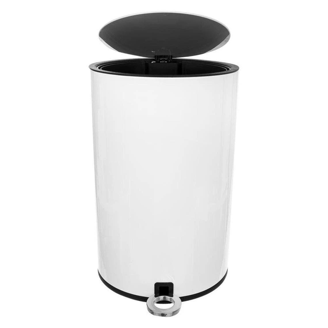 Other Poubelle En Métal, Blanche, Fermée Par Une Pédale De 12 L 3 Other Poubelle En Métal, Blanche, Fermée Par Une Pédale De 12 L - Image 3