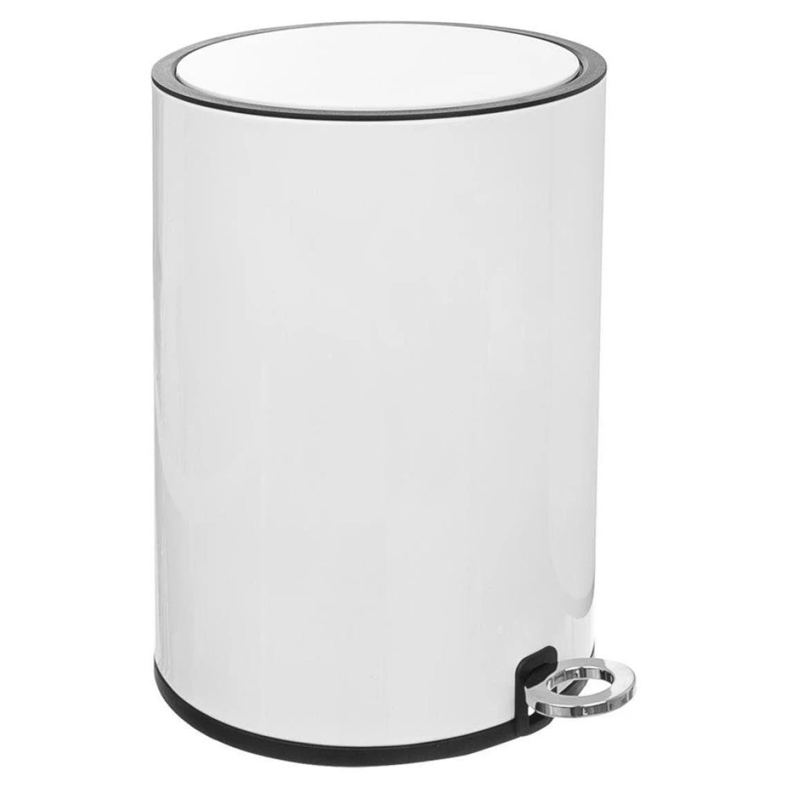 Other Poubelle En Métal, Blanche, Fermée Par Une Pédale De 6 L 2 Other Poubelle En Métal, Blanche, Fermée Par Une Pédale De 6 L - Image 2