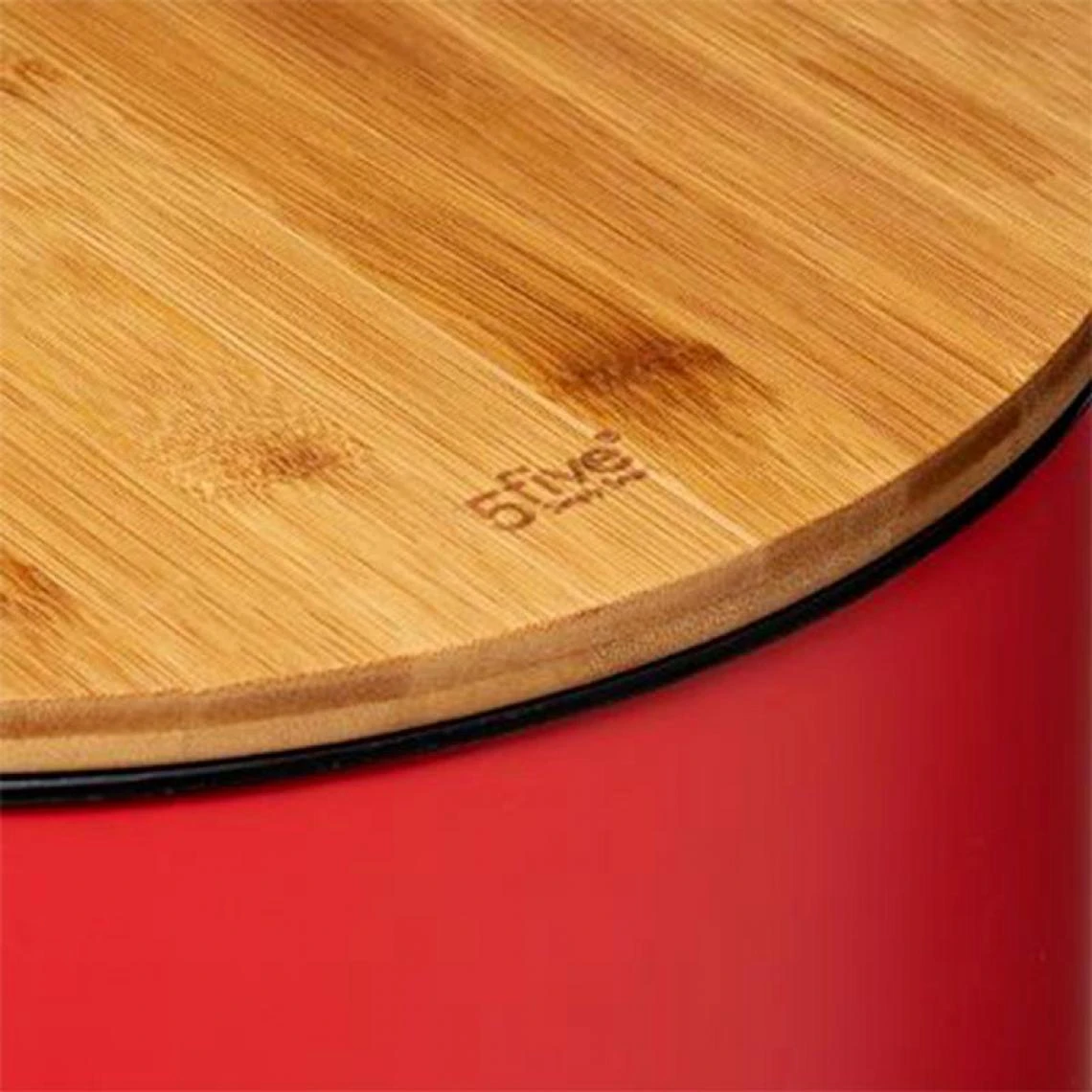 Pp No Name Poubelle En Métal & Bambou Natureo 30L Rose 5 Pp No Name Poubelle En Métal & Bambou Natureo 30L Rose - Image 5