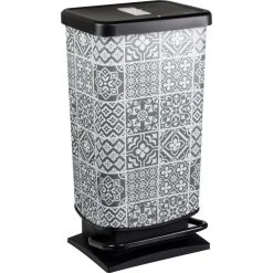 BUT Poubelle 40L PASO Bleu Gris