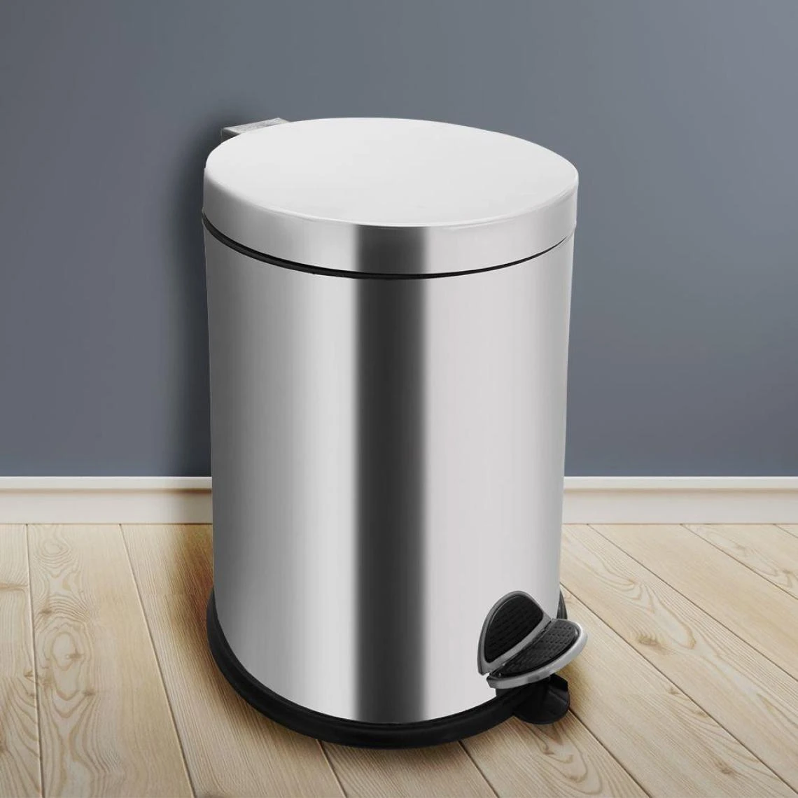 Other Poubelle Ronde En Acier à Pédale 9,5 L 2 Other Poubelle Ronde En Acier à Pédale 9,5 L - Image 2