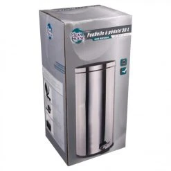 Ac-Deco Poubelle Ronde Inox 30L Argent -Pegane Shop poubelle ronde inox 30l argent 10967704 28655380 1140x1140