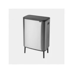 Brabantia Poubelle Touch Bo Touch Bin HI, 2 X 30L - Matt Steel