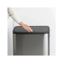 Brabantia Poubelle Touch Bo Touch Bin Hi, 60L Matt Steel Fingerprint Proof -Pegane Shop poubelle touch bo touch bin hi 60l matt steel fingerprint p 12722324 879936 6 1140x1140