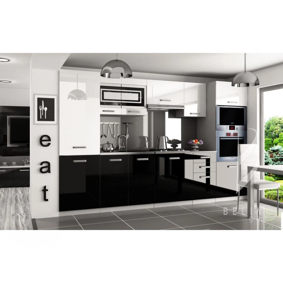 Hucoco PRISMA - Cuisine Complète Modulaire + Linéaire L 300cm 8 Pcs - Plan ... 1 Hucoco PRISMA - Cuisine Complète Modulaire + Linéaire L 300cm 8 Pcs - Plan ...