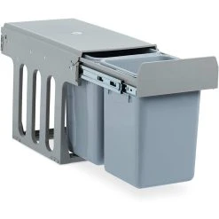 Relaxdays 10027285, Gris Poubelle Montée De Cuisine, Extracteur, 8l C...