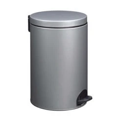 Poubelle à Pédale 20l Gris Métal - 90091 - ROSSIGNOL