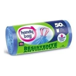 Sacs à Ordures Handy Bag Anti-goutte Antibactérien (10 X 50 L)