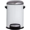 Sealskin Cosmic, Poubelle à Pédale, Acier Inoxydable Blanc