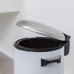 Sealskin Cosmic, Poubelle à Pédale, Acier Inoxydable Blanc -Pegane Shop sealskin cosmic poubelle a pedale acier inoxydable blanc 13624000 37478746 1140x1140