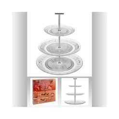 Topdeco Serviteur 3 Etages Renaissance - Verre