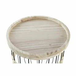 Set De 2 Tables Gigognes DKD Home Decor Naturel Noir Métal MDF Coloni... 5 Set De 2 Tables Gigognes DKD Home Decor Naturel Noir Métal MDF Coloni... -Pegane Shop set de 2 tables gigognes dkd home decor naturel noir metal mdf colonial 40 x 40 x 52 cm 2 pcs 14108956 39305468 1140x1140