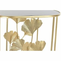 Set De 2 Tables Gigognes DKD Home Decor Verre Doré Métal Tropical Fe... -Pegane Shop set de 2 tables gigognes dkd home decor verre dore metal tropical feuille dune plante 61 x 35 x 60 cm 2 pcs 14106824 39297614 1140x1140