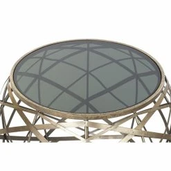 Set De 2 Tables Gigognes DKD Home Decor Verre Noir Doré Métal Modern... 5 Set De 2 Tables Gigognes DKD Home Decor Verre Noir Doré Métal Modern... -Pegane Shop set de 2 tables gigognes dkd home decor verre noir dore metal moderne 60 x 60 x 45 cm 2 pcs 14109076 39305858 1140x1140