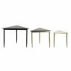 Set De 3 Tables Gigognes DKD Home Decor Noir Doré Métal Blanc Vert M...