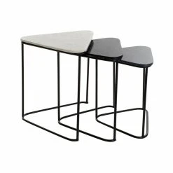 Set De 3 Tables Gigognes DKD Home Decor Noir Métal Blanc Vert Marbre ... 8 Set De 3 Tables Gigognes DKD Home Decor Noir Métal Blanc Vert Marbre ... -Pegane Shop set de 3 tables gigognes dkd home decor noir metal blanc vert marbre moderne 46 x 425 x 58 cm 3 unites 14106350 39295926 1140x1140