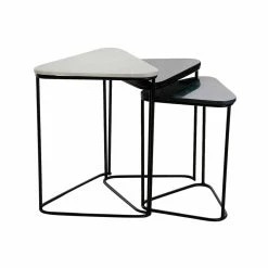 Set De 3 Tables Gigognes DKD Home Decor Noir Métal Blanc Vert Marbre ... 9 Set De 3 Tables Gigognes DKD Home Decor Noir Métal Blanc Vert Marbre ... -Pegane Shop set de 3 tables gigognes dkd home decor noir metal blanc vert marbre moderne 46 x 425 x 58 cm 3 unites 14106350 39295928 1140x1140