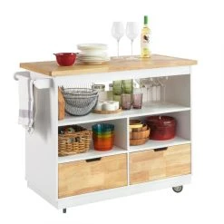 SoBuy® FKW107-WN Desserte Roulante Chariot De Cuisine Meuble De Range...