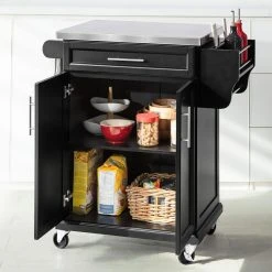 SoBuy® FKW108-SCH Desserte Roulante Chariot De Cuisine à Roulettes B... -Pegane Shop sobuy fkw108 sch desserte roulante chariot de cuisine a roulettes buffet multifonctionnel avec etagere laterale 11876452 31419310 1140x1140