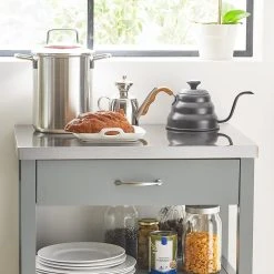 SoBuy® FKW22-HG Desserte De Cuisine Roulante, Meuble De Rangement à ... -Pegane Shop sobuy fkw22 hg desserte de cuisine roulante meuble de rangement a roulettes plateau en acier inox 12538214 33530134 1140x1140