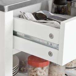 SoBuy® FKW47-W Desserte Roulante Chariot De Cuisine De 2 étages Avec... -Pegane Shop sobuy fkw47 w desserte roulante chariot de cuisine de 2 etages avec grand plan de travail 7351550 18465960 1200x1200