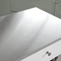 SoBuy® FKW47-W Desserte Roulante Chariot De Cuisine De 2 étages Avec... -Pegane Shop sobuy fkw47 w desserte roulante chariot de cuisine de 2 etages avec grand plan de travail 7351550 18465962 1200x1200