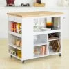 SoBuy FKW97-WN Desserte Sur Roulettes Meuble De Rangement Cuisine Buff...