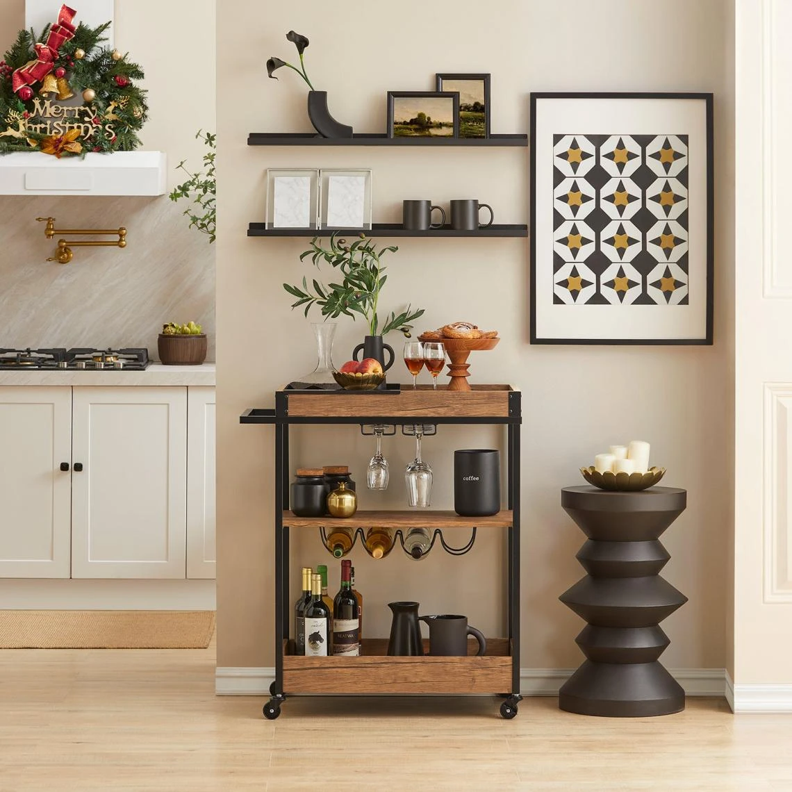 SoBuy SVW19-N Desserte De Cuisine Roulante Chariot De Service à Roule... 2 SoBuy SVW19-N Desserte De Cuisine Roulante Chariot De Service à Roule... - Image 2