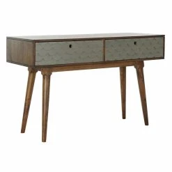 Table D'appoint DKD Home Decor 8424001860944 Gris Bois De Manguier (12...