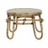 Table D'appoint DKD Home Decor Bambou Rotin (60 X 60 X 42 Cm)