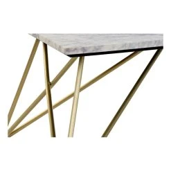 Table D'appoint DKD Home Decor Doré Blanc Marbre Fer (100 X 61 X 42 C... -Pegane Shop table dappoint dkd home decor dore blanc marbre fer 100 x 61 x 42 cm 14108922 39305356 1140x1140