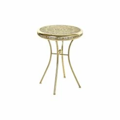 Table D'appoint DKD Home Decor Doré Métal Arabe (42 X 42 X 57 Cm)