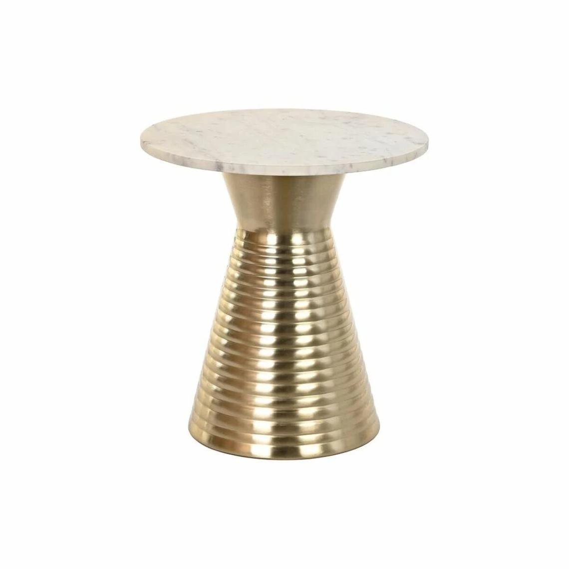 Table D'appoint DKD Home Decor Doré Métal Blanc Marbre (47 X 47 X 50... 1 Table D'appoint DKD Home Decor Doré Métal Blanc Marbre (47 X 47 X 50...