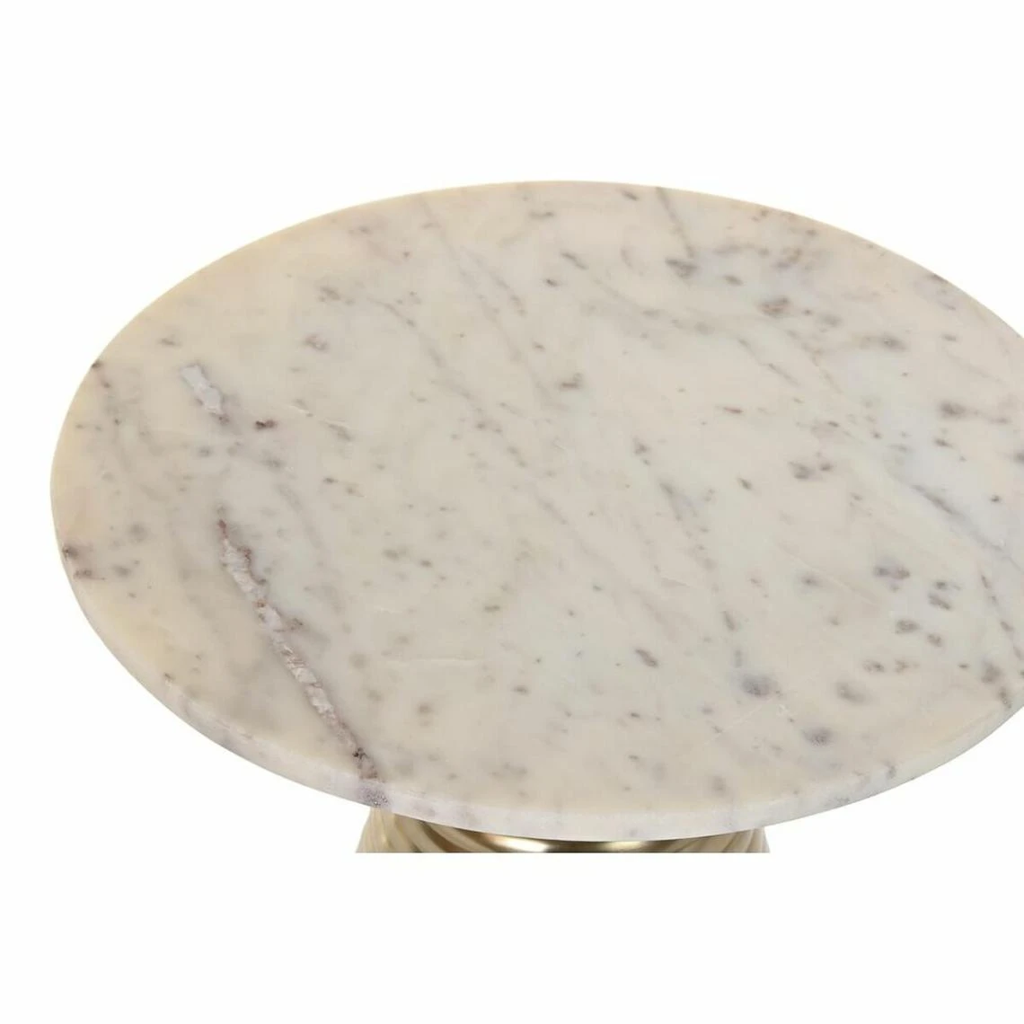 Table D'appoint DKD Home Decor Doré Métal Blanc Marbre (47 X 47 X 50... 2 Table D'appoint DKD Home Decor Doré Métal Blanc Marbre (47 X 47 X 50... - Image 2