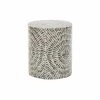 Table D'appoint DKD Home Decor Gris Beige Nacre Noire Moderne (35 X 35...