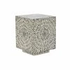 Table D'appoint DKD Home Decor Gris Beige Nacre Noire Moderne (35 X 35...