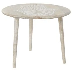 Table D'appoint DKD Home Decor Marron Bois De Manguier (60,5 X 60,5 X ...