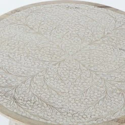 Table D'appoint DKD Home Decor Marron Mandala Bois De Manguier (50 X 5... -Pegane Shop table dappoint dkd home decor marron mandala bois de manguier 50 x 50 x 48 cm 14109208 39306282 1140x1140