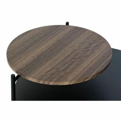 Table D'appoint DKD Home Decor Marron Noir Bois Métal (70.5 X 66.5 X ... -Pegane Shop table dappoint dkd home decor marron noir bois metal 705 x 665 x 50 cm 14108244 39303128 1140x1140
