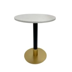 Table D'appoint DKD Home Decor Métal Blanc Marbre 50 X 50 X 61 Cm