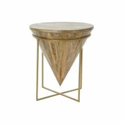Table D'appoint DKD Home Decor Métal Bois De Manguier (40 X 40 X 45 C...