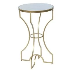 Table D'appoint DKD Home Decor Métal Marbre (38 X 38 X 65 Cm)